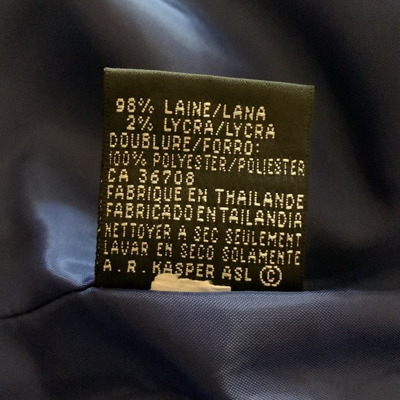 Jasper ASL Royal Blue Zipper Jacket, 8 - Picture 7 of 7